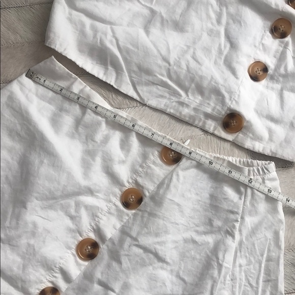 Princess Polly white buttoned skort set - Picture 6 of 8